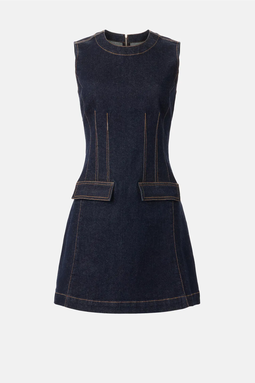 Sleeveless Denim Mini Dress