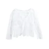 WHITE GUIPURE BLOUSE