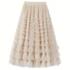 LIGHT BROWN TULLE SKIRT